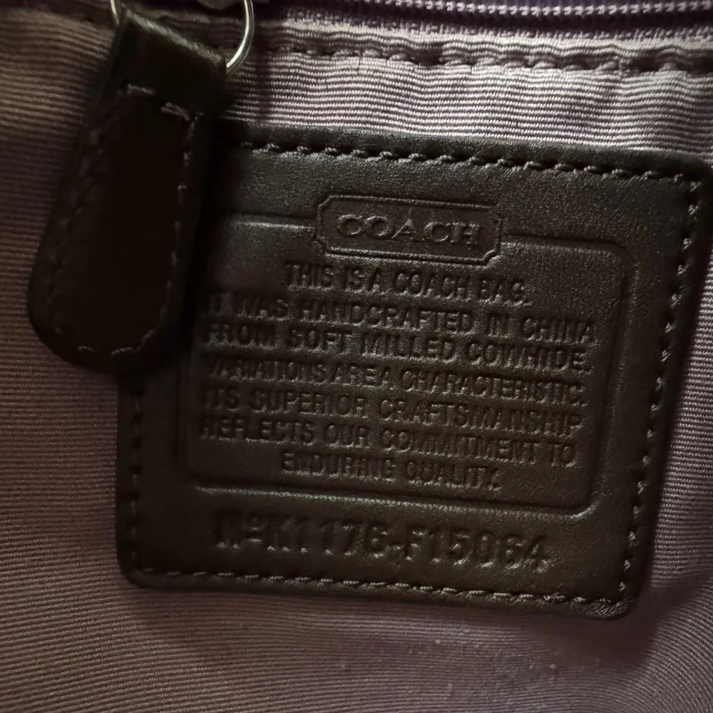 Coach F15064 Brown Pebbled Leather Slouchy Hobo Shoulder Crossbody Bag